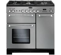 Rangemaster KCH90DFFSS/C - Stainless Steel Dual Fuel Range Cooker - 90cm - A Rated