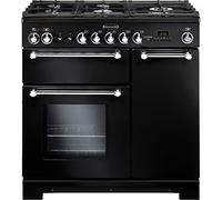 Rangemaster Kitchener 90cm Gas Range Cooker - Black