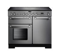 Rangemaster Kitchener KCH100ECSS 100cm Wide Stainless Steel Ceramic Freestanding Range Cooker - Chrome Trim