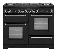 Rangemaster KCH110DFFBL/C Kitchener 110cm Dual Fuel Range Cooker 76280 - BLACK