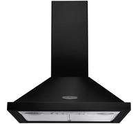 Rangemaster LEIHDC60BC - Black/Chrome 60cm Chimney Hood