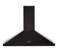 Rangemaster LEIHDC90BC 90cm Chimney Cooker Hood - Black / Chrome, Black