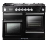 Rangemaster NEX110SODFFBL/C Nexus Steam 110cm Dual Fuel Range Cooker -Black