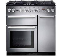 Rangemaster NEX90DFFSS/C Nexus Stainless Steel with Chrome Trim 90cm Dual Fuel Range Cooker