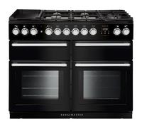 Rangemaster NEXSE110DFFBL/C Nexus SE Dual Fuel 110 Range Cooker Black Chrome