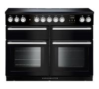 Rangemaster Nexus SE NEXSE110EIBL/C 110cm wide Electric Range Cooker with Induction Hob - Black/Chrome - A/A Rated