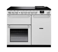 Rangemaster Nexus 100 NEX100EIPWHT/CM1 100cm Wide White Induction Freestanding Range Cooker - Chrome Trim