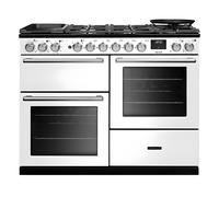 Rangemaster Nexus 110 NEXO110DFPWHT/CM1 - White Dual Fuel Range Cooker - 7 Zone Hob - A Energy