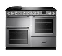 Rangemaster Nexus 110 Offset Cavity NEXO110EISTST/CM1 110cm Wide Stainless Steel Induction Freestanding Range Cooker - Chrome Trim