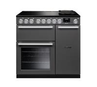 Rangemaster Nexus 90 NEX90EIPSLT/CM1 90cm Wide Slate Induction Freestanding Range Cooker - Chrome Trim