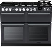 Rangemaster Nexus BC NEXB110DFPSLT/CM1 110cm wide Dual Fuel Range Cooker with Gas Hob - Slate Graphite