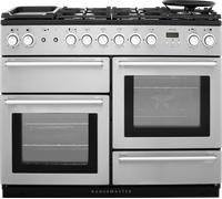 Rangemaster Nexus NEX110DFFSS/C 110cm wide Dual Fuel Range Cooker with Mixed Fuel Hob - Stainless Steel - A/A Rated, Stainless Steel
