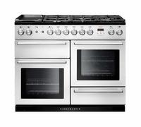 Rangemaster NEX110DFFWH/C Nexus Dual Fuel 110 Range Cooker White Chrome