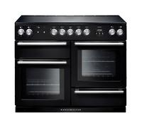 Rangemaster Nexus NEX110EIBL/C 110cm Wide Black Induction Freestanding Range Cooker - Chrome Trim