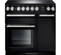 Rangemaster NEX90EIBL/C Nexus 90 Induction Range Cooker, Black