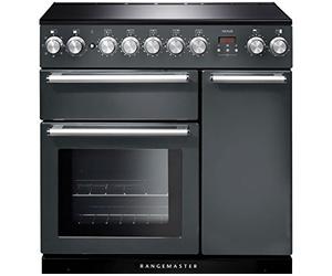 Rangemaster Nexus NEX90EISL/C 90cm wide Electric Range Cooker with Induction Hob - Slate - A