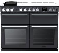 Rangemaster Nexus NEXB110EIPSLT/CM1 110cm wide Electric Range Cooker with Induction Hob - Slate Graphite