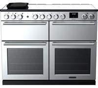 Rangemaster Nexus NEXB110EISTST/CM1 110cm wide Electric Range Cooker with Induction Hob - Stainless Steel Stainless Steel