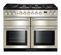 Rangemaster Nexus SE NEXSE110DFFIV/C 110cm Dual Fuel Range Cooker with Gas Hob - Ivory / Chrome - A/A Rated, Cream