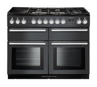 Rangemaster Nexus SE NEXSE110DFFSL 110cm Wide Slate Dual Fuel Freestanding Range Cooker - Chrome Trim