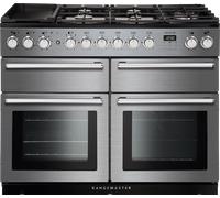 Rangemaster Nexus SE NEXSE110DFFSS/C 110cm Dual Fuel Range Cooker with Gas Hob - Stainless Steel / Chrome - A/A Rated, Stainless Steel