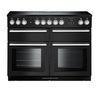 Rangemaster Nexus SE NEXSE110EICB/C 110cm Wide Charcoal Black Induction Freestanding Range Cooker - Chrome Trim