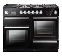 Rangemaster NEX110SODFFBL/C Nexus Steam 110cm Dual Fuel Range Cooker -Black