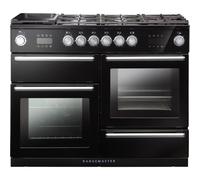 Rangemaster NEX110SODFFBL/C Nexus Steam 110cm Dual Fuel Range Cooker -Black