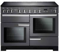 Rangemaster PDL110EISL/C Professional Deluxe Slate with Chrome Trim 110cm Electric Induction Range Cooker