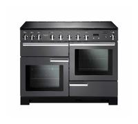 Rangemaster PDL110EISL/C Professional Deluxe Slate with Chrome Trim 110cm Electric Induction Range Cooker
