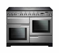 Rangemaster Professional Deluxe PDL110EISS/C 110cm Electric Range Cooker with Induction Hob - Stainless Steel / Chrome - A/A Rated, Stainless Steel