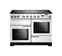 Rangemaster PDL110EIWH/C Professional Deluxe 110 Induction White 110cm Electric Induction Range Cooker
