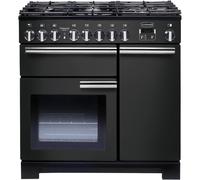 Rangemaster PDL90DFFCB/C - Charcoal Black Dual Fuel Range Cooker - 90cm