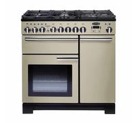Rangemaster PDL90DFFCR/C Professional Deluxe Cream / Chrome 90cm Dual Fuel Range Cooker 97610 A