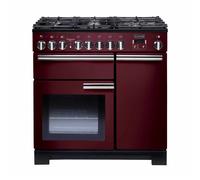 Rangemaster PDL90DFFCY/C - Red 90cm Dual Fuel Range Cooker - 140L - A Rated