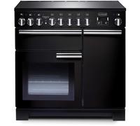 Rangemaster PDL90EIGB/C Professional Deluxe 90 Induction Hob Range Cooker, Gloss Black