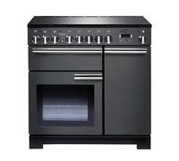 Rangemaster Professional Deluxe 90cm Electric Range Cooker with Induction Hob - Slate