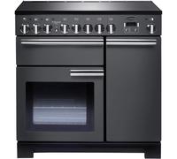 Rangemaster Professional Deluxe 90cm Electric Range Cooker with Induction Hob - Slate
