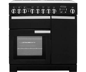 Rangemaster PDL90EIWH/C Freestanding A Rated Electric Range Cooker -White / Chrome