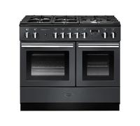 Rangemaster Professional +100 FX PROPL100FXDFFSL/C 100cm Wide Slate Dual Fuel Freestanding Range Cooker - Chrome Trim