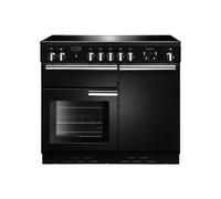 Rangemaster Professional Plus PROP100EIGB/C 100cm wide Electric Range Cooker with Induction Hob - Black - A/A Rated, Black