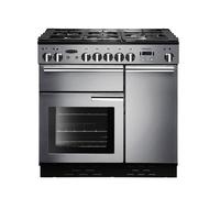 Rangemaster PROP90NGFSS/C Professional Plus Stainless Steel / Chrome 90cm Gas Range Cooker A
