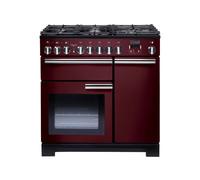Rangemaster Professional Deluxe 90 Dual Fuel Range Cooker - Cranberry