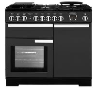 Rangemaster PDL100DFFSL/C Professional Deluxe 100 Dual Fuel Range Cooker, Slate