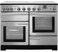 Rangemaster Professional Deluxe PDL110EISS/C 110cm Electric Range Cooker with Induction Hob - Stainless Steel / Chrome - A/A Rated, Stainless Steel