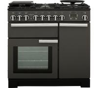 Rangemaster PDL90DFFSL/C Professional Deluxe 90 Dual Fuel Range Cooker, Slate