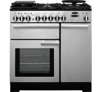 Rangemaster PDL90DFFSS/C Professional Deluxe 90 Dual Fuel Range Cooker, Stainless Steel