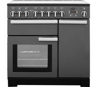 Rangemaster Professional Deluxe 90cm Electric Range Cooker with Induction Hob - Slate