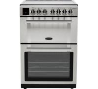 Rangemaster Professional Plus 60 PROPL60EISS/C 60cm Wide Double Oven Electric Cooker with Induction Hob - Stainless Steel / Chrome - A/A Rated, Stainless Steel