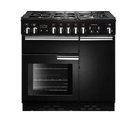 Rangemaster Professional Plus 90cm Dual Fuel Range Cooker - Black